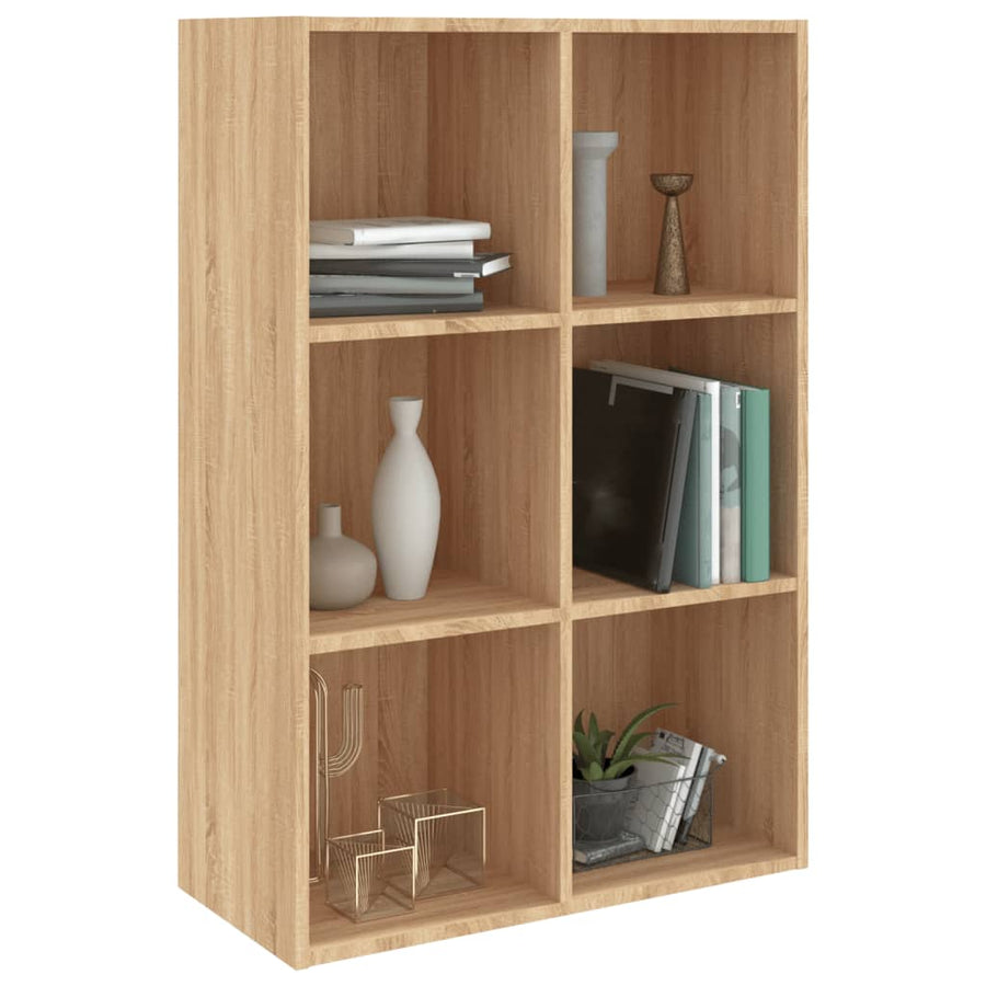 Boekenkast/Dressoir Bewerkt Hout Kleur 66 x 30 x 98 cm Sonoma eiken