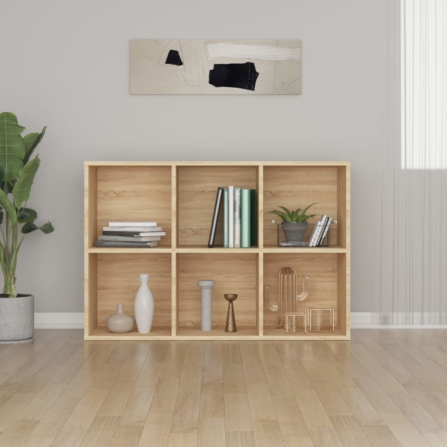 Boekenkast/Dressoir Bewerkt Hout Kleur 66 x 30 x 98 cm Sonoma eiken