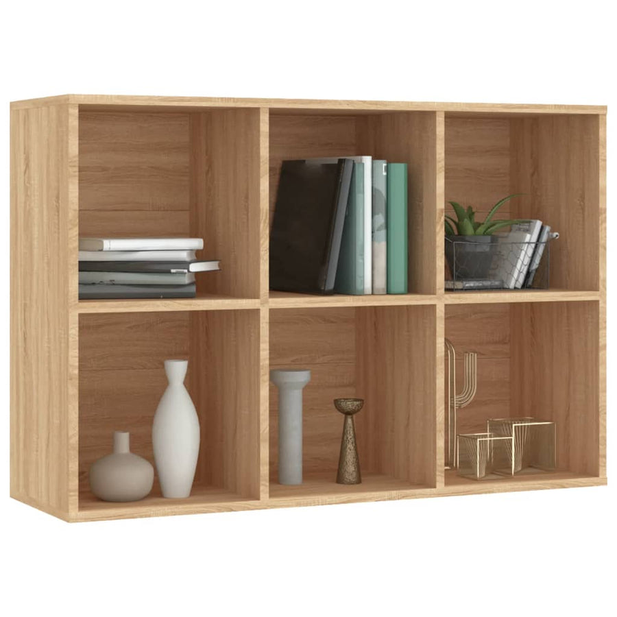 Boekenkast/Dressoir Bewerkt Hout Kleur 66 x 30 x 98 cm Sonoma eiken