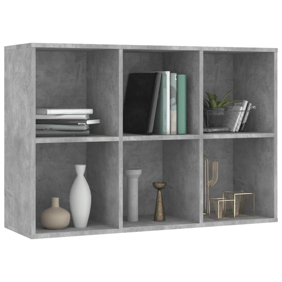 Boekenkast/Dressoir Bewerkt Hout 66 x 30 x 98 cm Betongrijs