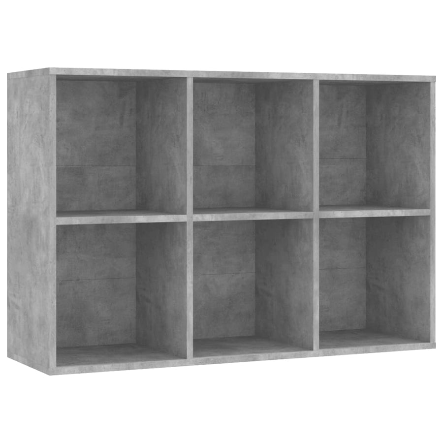 Boekenkast/Dressoir Bewerkt Hout 66 x 30 x 98 cm Betongrijs
