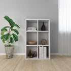 Boekenkast/Dressoir Bewerkt Hout 66 x 30 x 98 cm Hoogglans wit