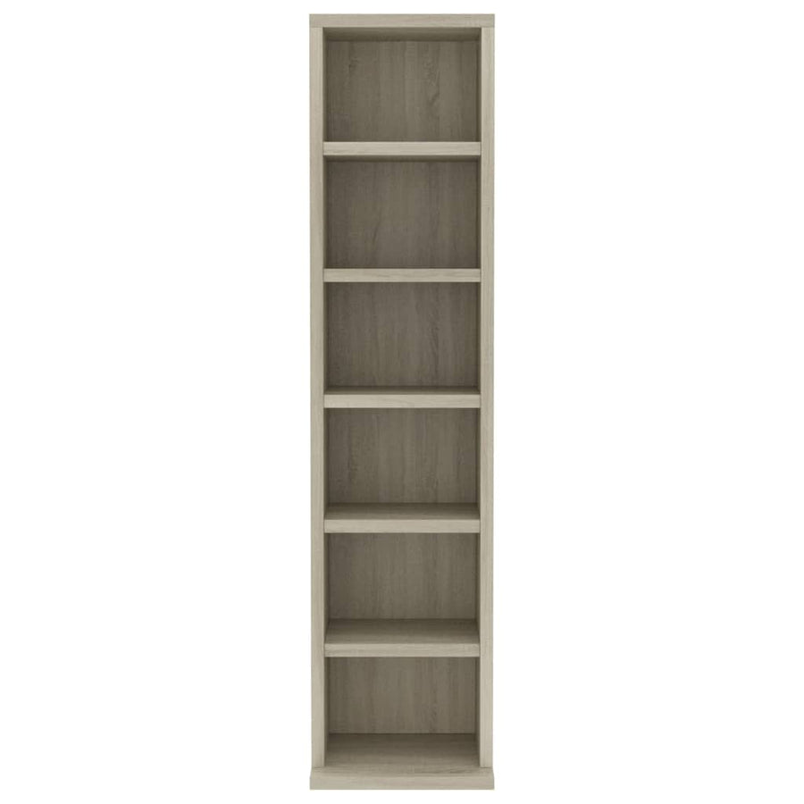 Cd-kast 21x20x88 cm bewerkt hout sonoma eikenkleurig Sonoma eiken