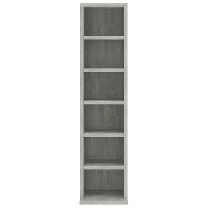 Cd-Kast 2X20X88 Cm Bewerkt Hout Betongrijs