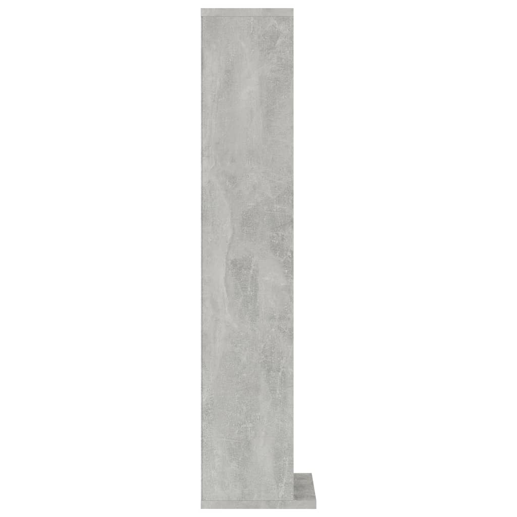 Cd-Kast 2X20X88 Cm Bewerkt Hout Betongrijs
