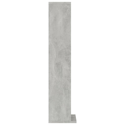 Cd-Kast 2X20X88 Cm Bewerkt Hout Betongrijs