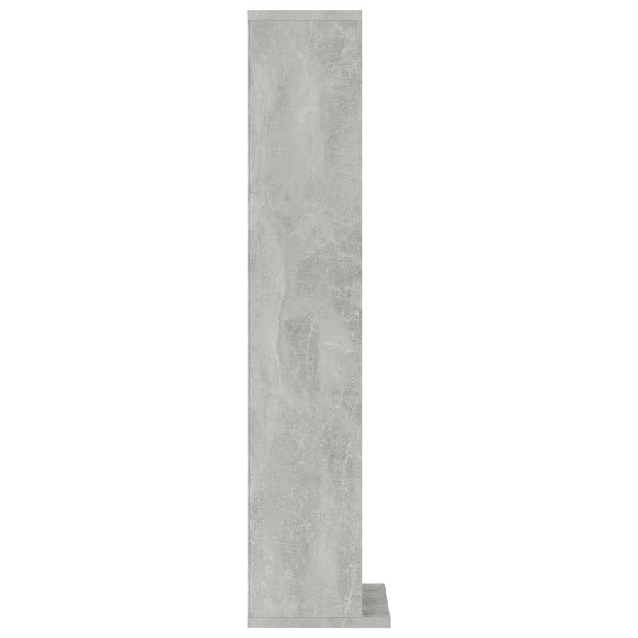 Cd-Kast 2X20X88 Cm Bewerkt Hout Betongrijs