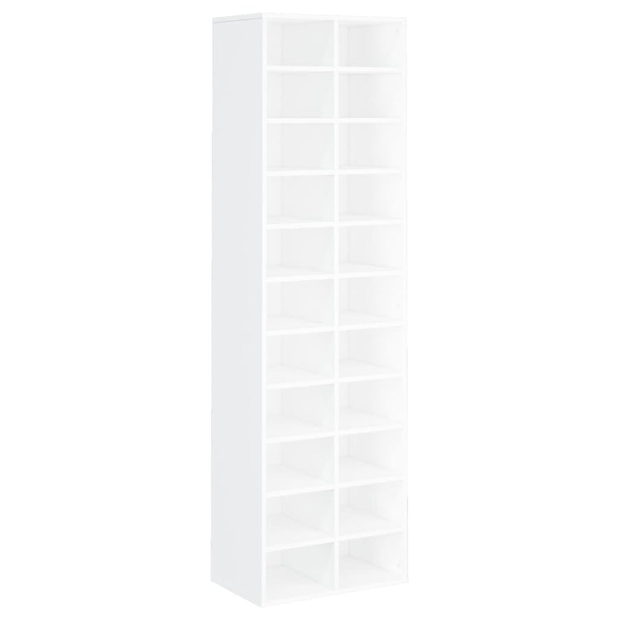 Schoenenkast 54X34X83 Cm Bewerkt Hout Wit