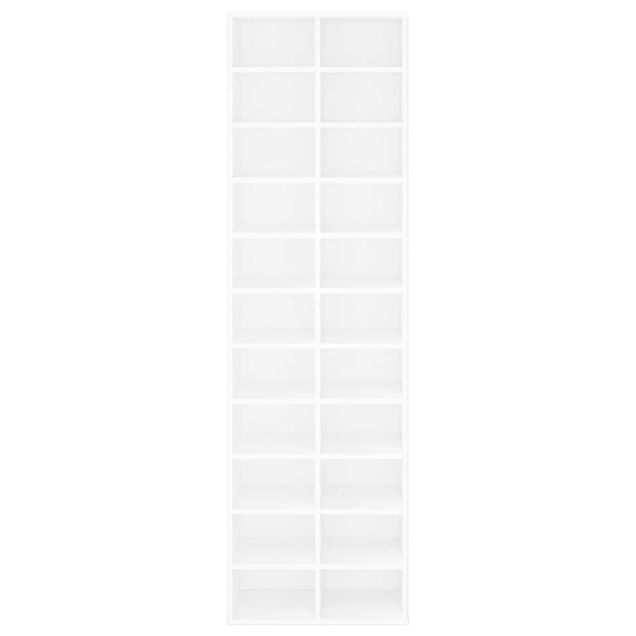 Schoenenkast 54X34X83 Cm Bewerkt Hout Wit