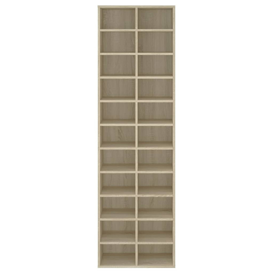 Schoenenkast 54X34X83 Cm Bewerkt Hout Kleurig Sonoma eiken