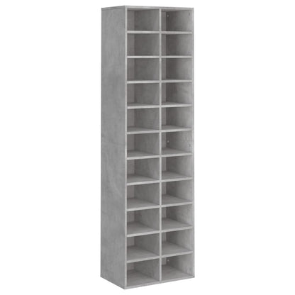 Schoenenkast 54X34X83 Cm Bewerkt Hout Betongrijs