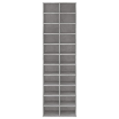 Schoenenkast 54X34X83 Cm Bewerkt Hout Betongrijs