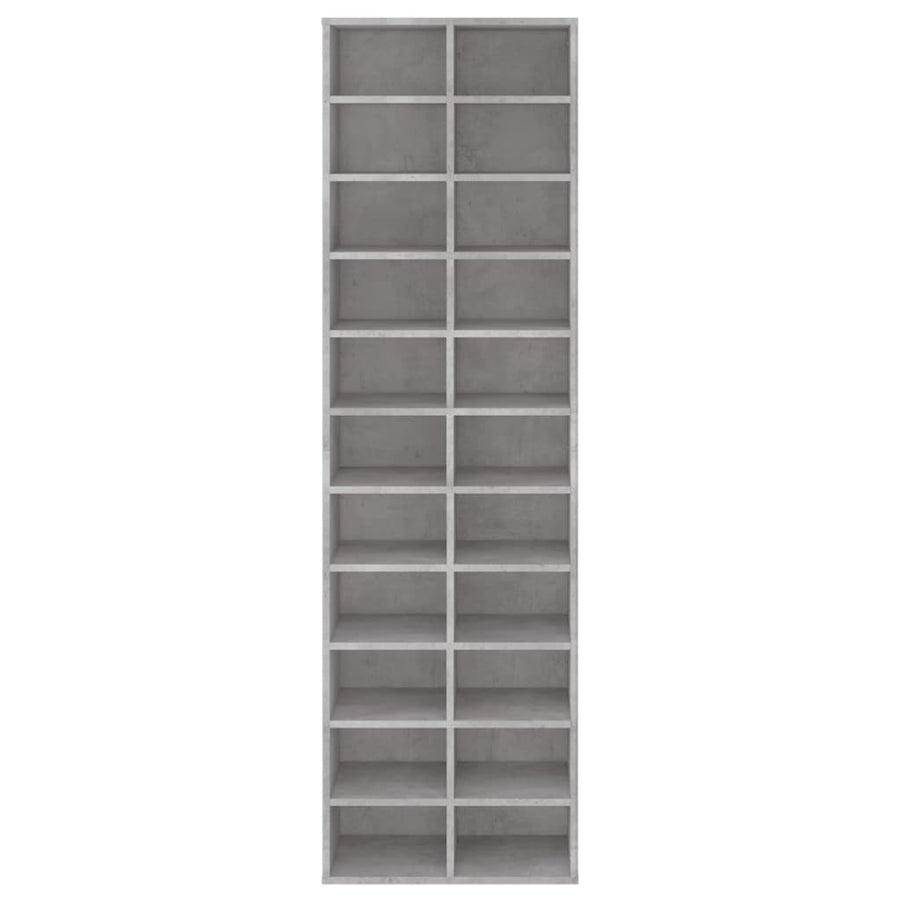 Schoenenkast 54X34X83 Cm Bewerkt Hout Betongrijs