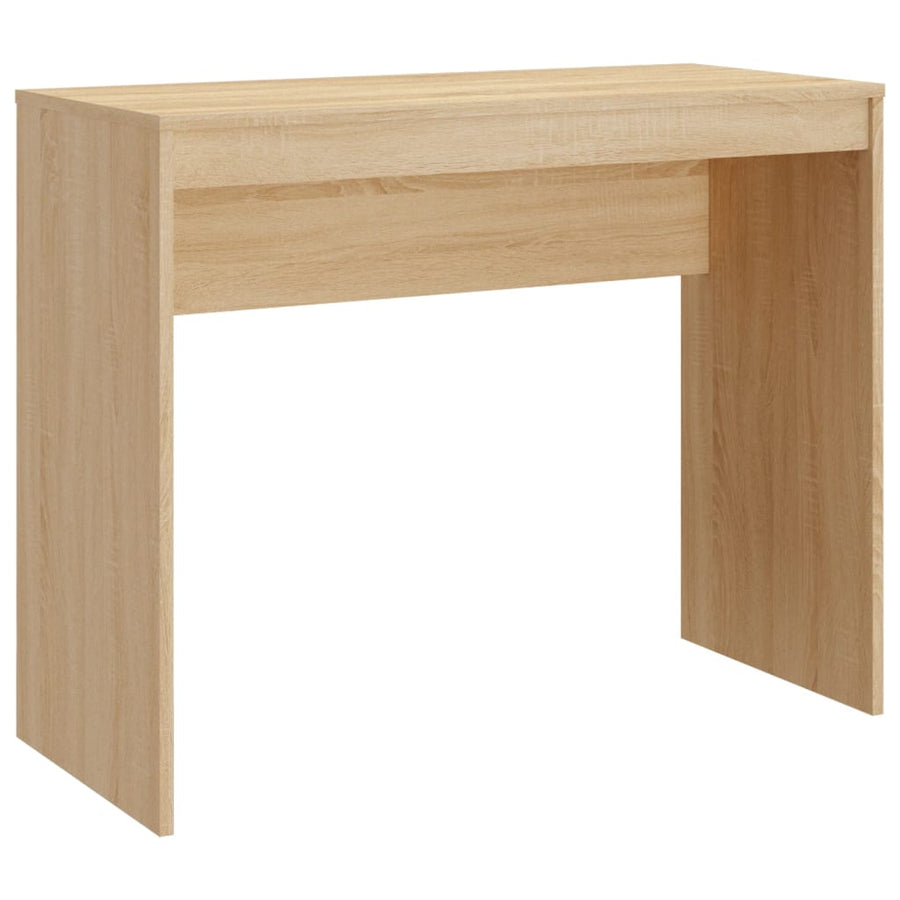 Bureau 90X40X72 Cm Bewerkt Hout Kleurig Sonoma eiken
