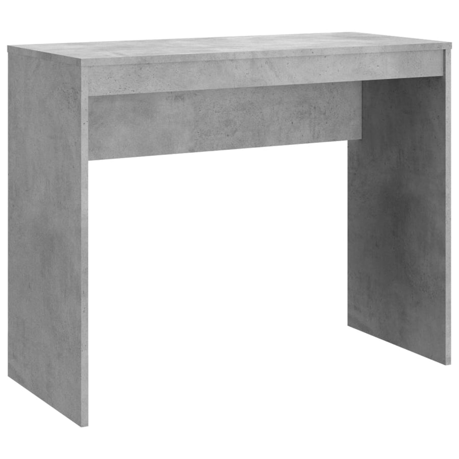 Bureau 90X40X72 Cm Bewerkt Hout Betongrijs