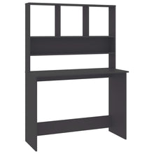 Bureau Met Schappen 110X45X157 Cm Bewerkt Hout Grijs