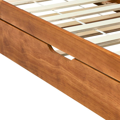 Bedbankframe Uittrekbaar Grenenhout 90X200 Cm Honingbruin