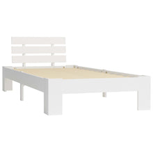 Bedframe Massief Grenenhout 100 x 200 cm Wit