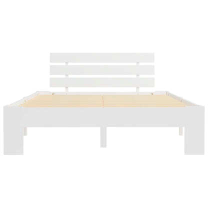 Bedframe Massief Grenenhout 120 x 200 cm Wit