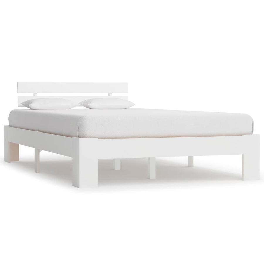 Bedframe Massief Grenenhout 140 x 200 cm Wit