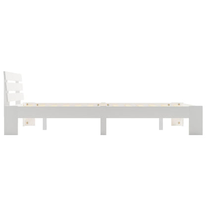 Bedframe Massief Grenenhout 140 x 200 cm Wit