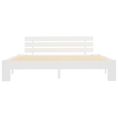 Bedframe Massief Grenenhout 160 x 200 cm Wit