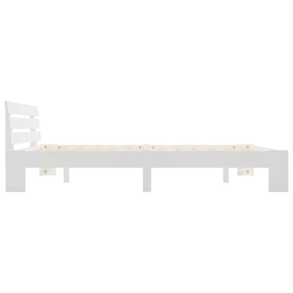 Bedframe Massief Grenenhout 160 x 200 cm Wit