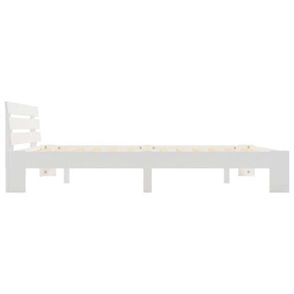 Bedframe Massief Grenenhout 180 x 200 cm Wit