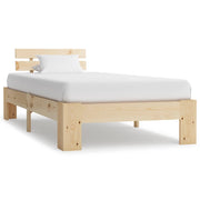 Bedframe massief grenenhout 100x200 cm naturel