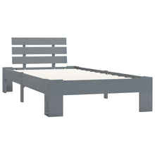 Bedframe Massief Grenenhout 90 x 200 cm Grijs