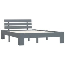 Bedframe Massief Grenenhout 120 x 200 cm Grijs