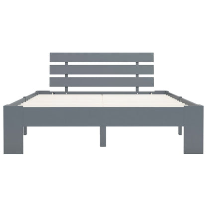 Bedframe Massief Grenenhout 140 x 200 cm Grijs