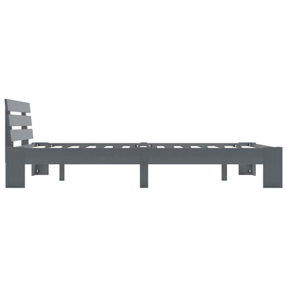 Bedframe Massief Grenenhout 140 x 200 cm Grijs