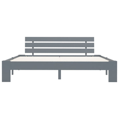 Bedframe Massief Grenenhout 160 x 200 cm Grijs