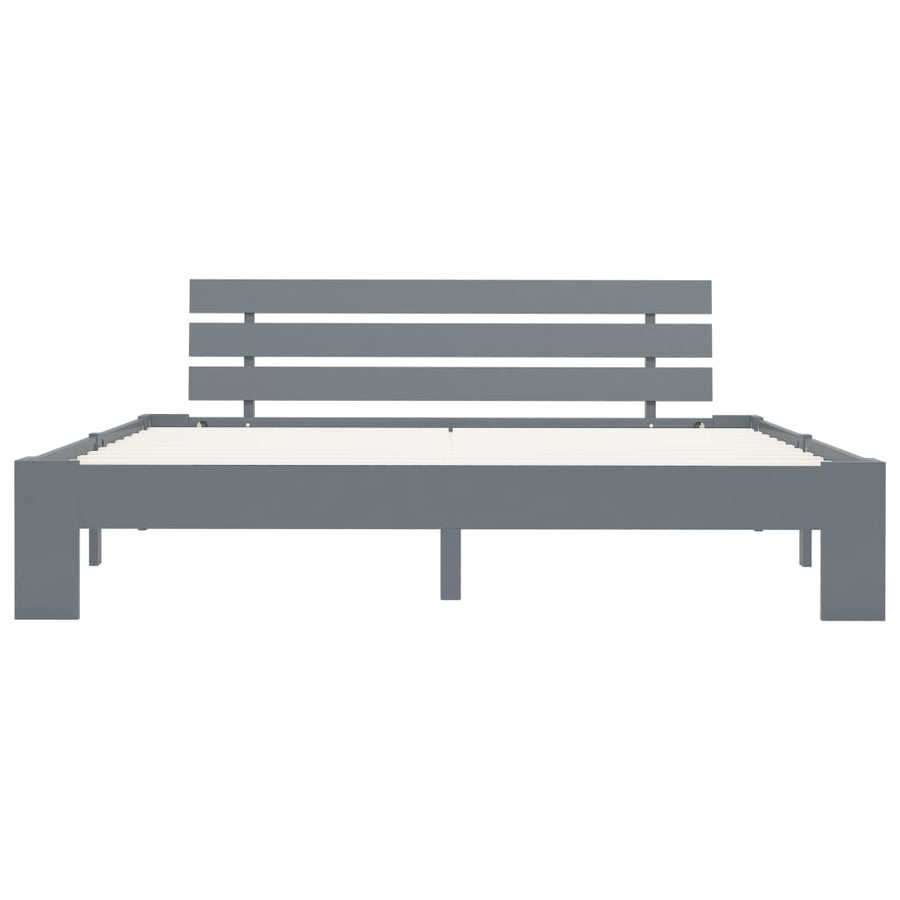 Bedframe Massief Grenenhout 160 x 200 cm Grijs