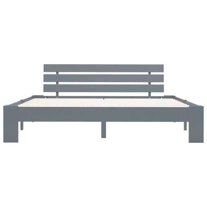 Bedframe Massief Grenenhout 180 x 200 cm Grijs
