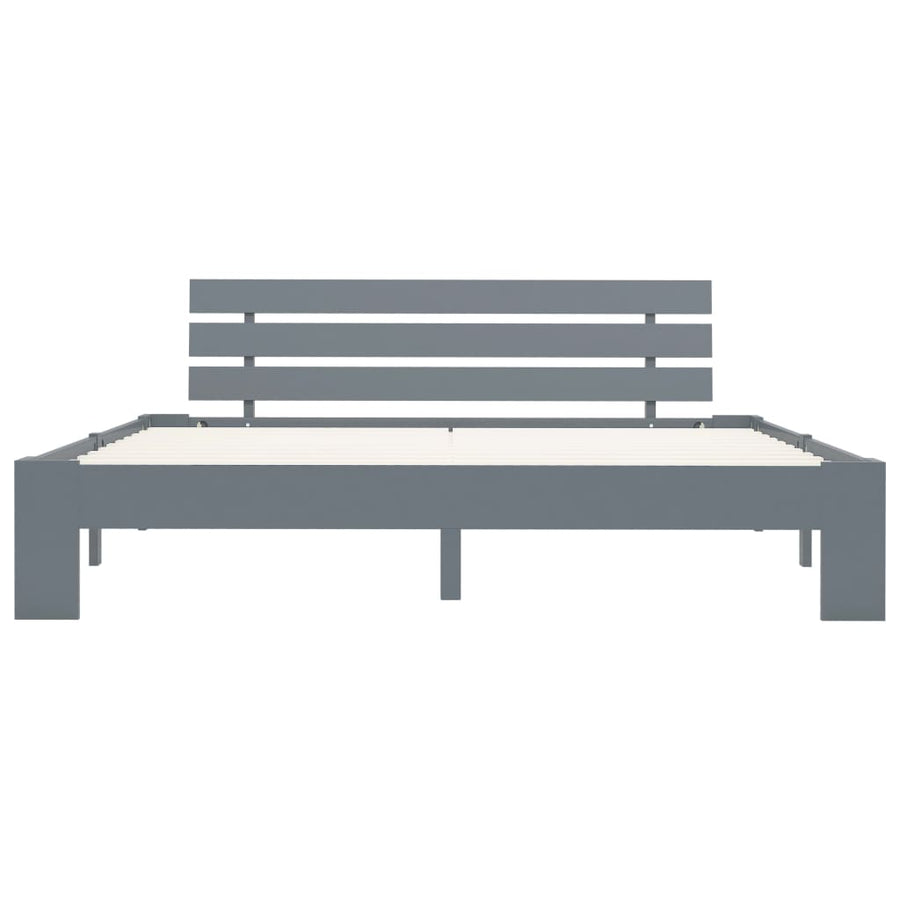 Bedframe Massief Grenenhout 180 x 200 cm Grijs