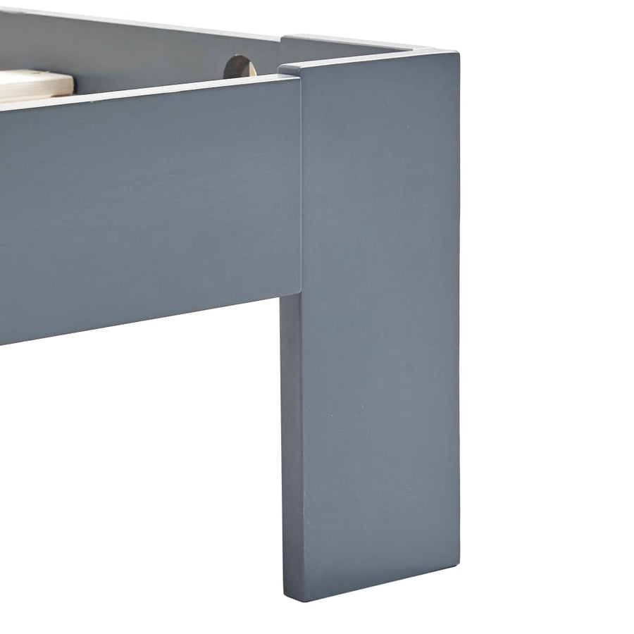 Bedframe Massief Grenenhout 180 x 200 cm Grijs