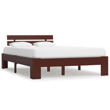 Bedframe Massief Grenenhout 120 x 200 cm Donkerbruin