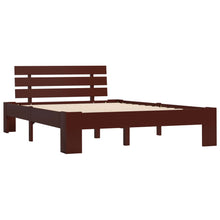 Bedframe Massief Grenenhout 120 x 200 cm Donkerbruin