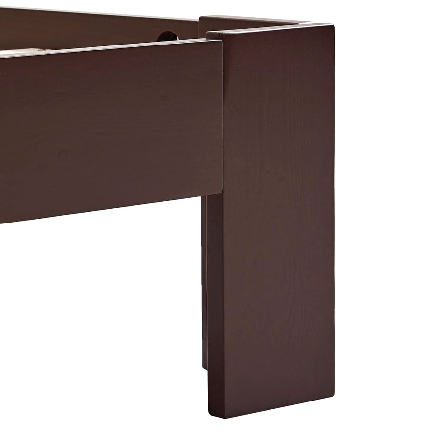 Bedframe Massief Grenenhout 140 x 200 cm Donkerbruin