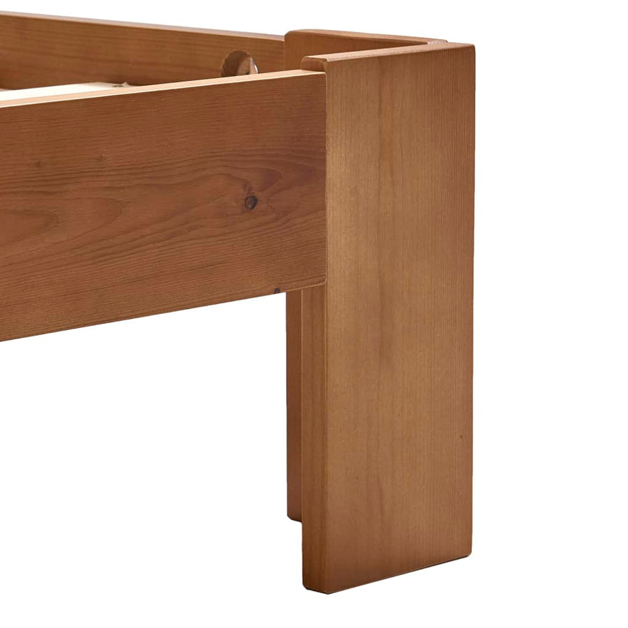 Bedframe Massief Grenenhout 100 x 200 cm Honingbruin
