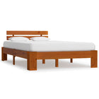 Solid pine bed frame honey brown 120x200 cm