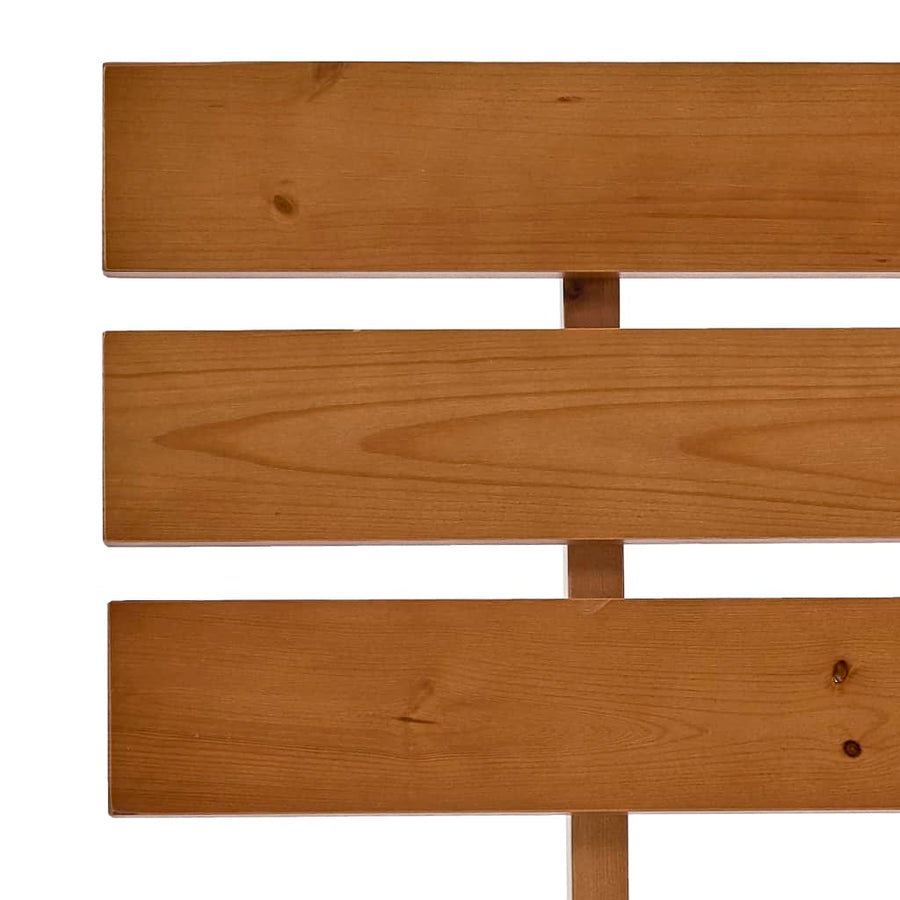 Bedframe Massief Grenenhout 140 x 200 cm Honingbruin