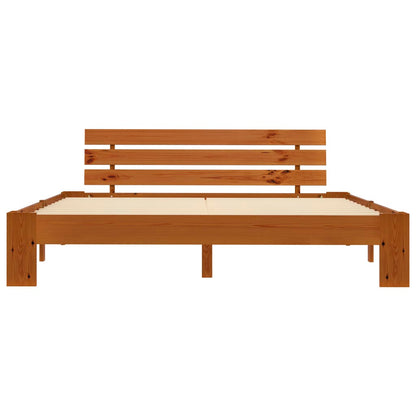 Bedframe Massief Grenenhout 180 x 200 cm Honingbruin