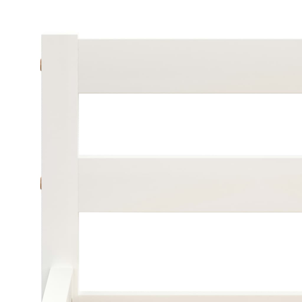 Bedframe Massief Grenenhout 140 x 200 cm Wit