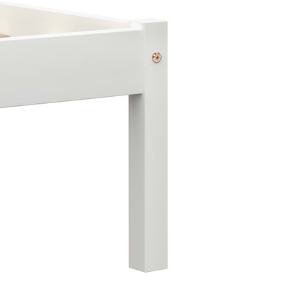 Bedframe Massief Grenenhout 140 x 200 cm Wit