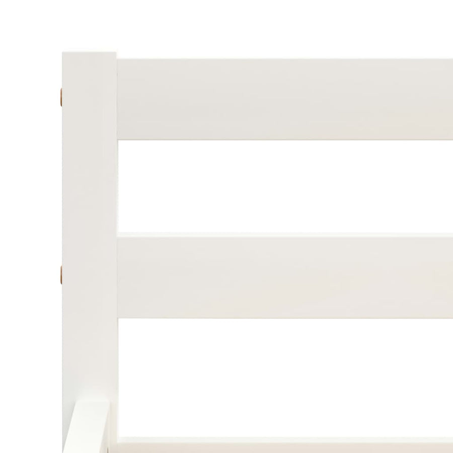 Bedframe Massief Grenenhout 160 x 200 cm Wit