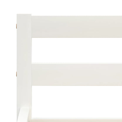 Bedframe Massief Grenenhout 180 x 200 cm Wit