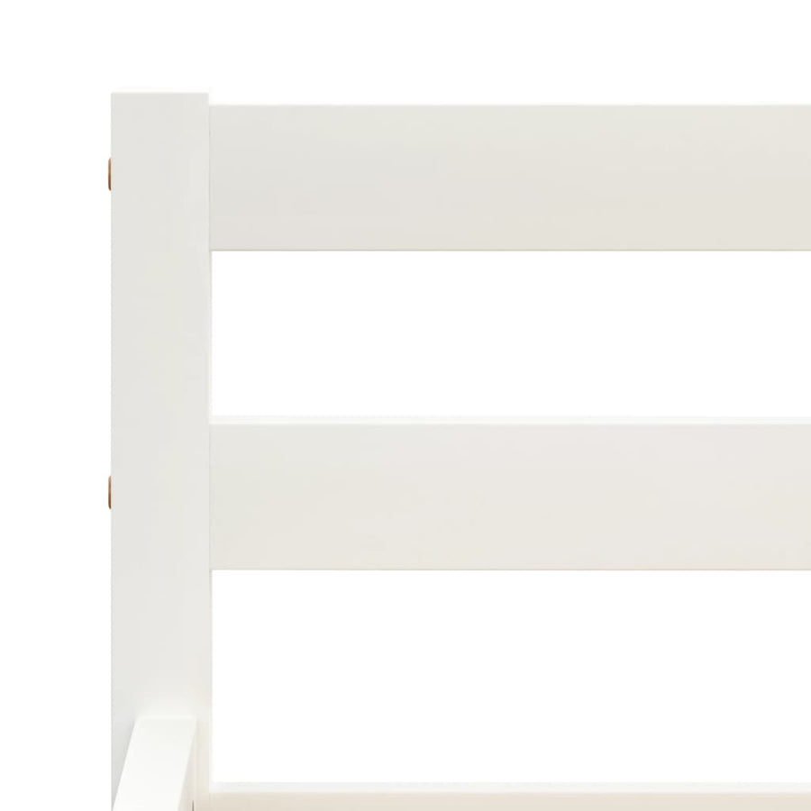Bedframe Massief Grenenhout 180 x 200 cm Wit